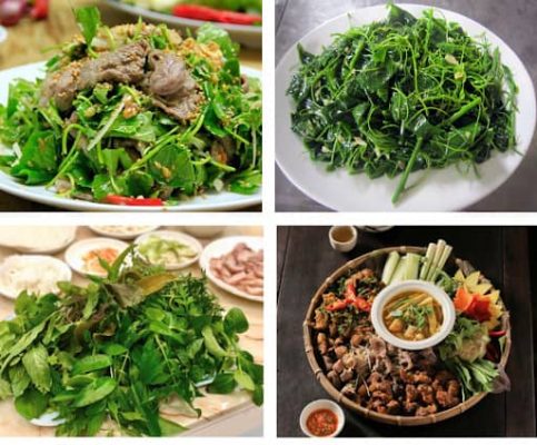 Các món an từ rau rừng Sơn Trà